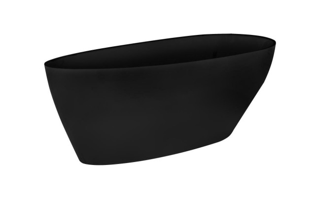 Schwarze LUXUS Design Freistehende Badewanne Wanne Bad Badewannen