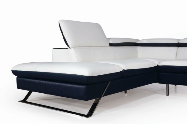 Designer Sitzpolster Ledersofa Garnitur Couch Wohnlandschaft L Form