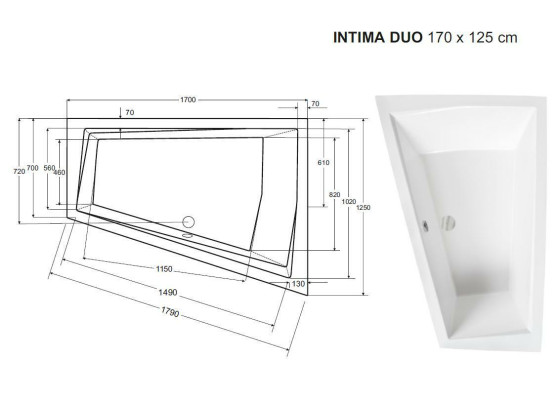 Badewanne 2 Personen Eck Bade Wannne Badezimmer Einbau Wannen Acryl Design Neu