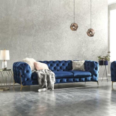 Chesterfield Textil Sofa Polster Sitz Couch Big XXL 3 Sitzer Stoff Couchen 