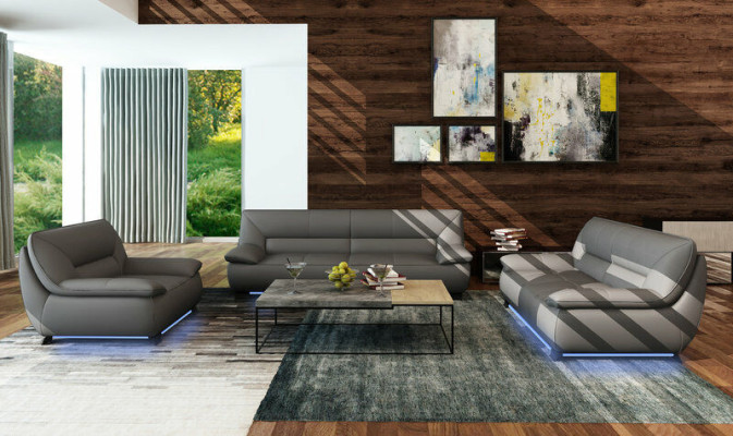 Sofa Couch Polster 3 Sitzer Leder Sofas Couchen Garnituren Sitz Design