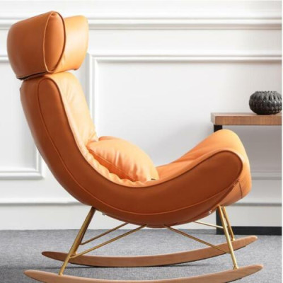 Sessel Metall Design Polster Lounge Club Stuhl Sitz Zimmer Schaukel