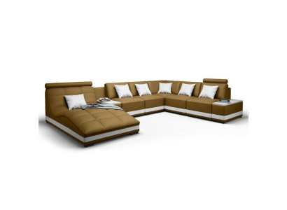 Designersofa Ecksofa Wohnlandschaft Rundsofa Ledersofa Couch Sofa UForm NiddaA