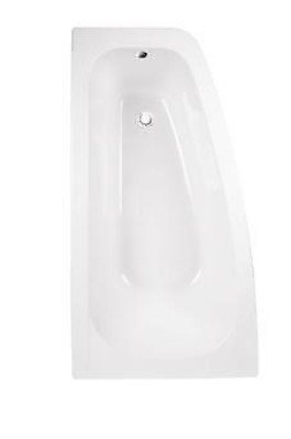 Badezimmer Rechteckige Eck Wannen Badewannen Weiß abgerundete Eckwanne Wanne Neu