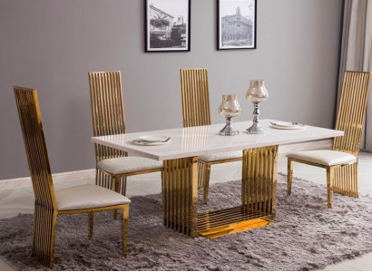 Luxus Tisch Metall Esstisch Mega Design Metall Tische 140x80 Esszimmer Möbel