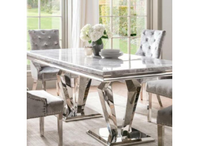 Esstisch Moderne Esszimmer Wohnzimmer Küche Design Tisch Metall