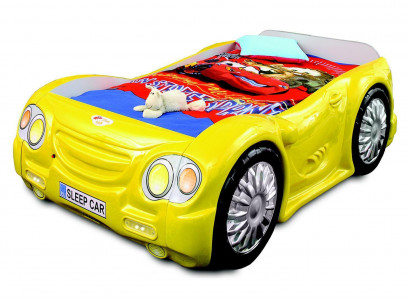 Rennwagen Auto Bett Matratze Kinderbett Autobett Deko Kinderzimmer Betten