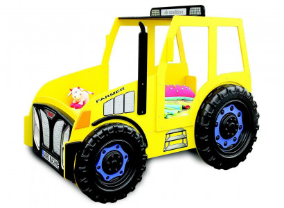 Bauer Farmer Truck Kinder Kinderbett Jugendbett Bett Traktor Gelb Neu Betten