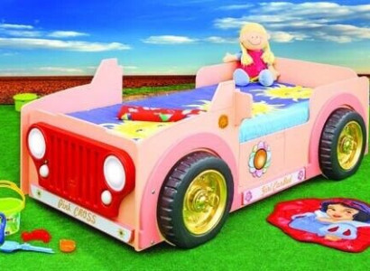 Kinderbett Bett Betten Jugendbett Mädchen Girly Jeep Auto Bett für Mädchen Neu