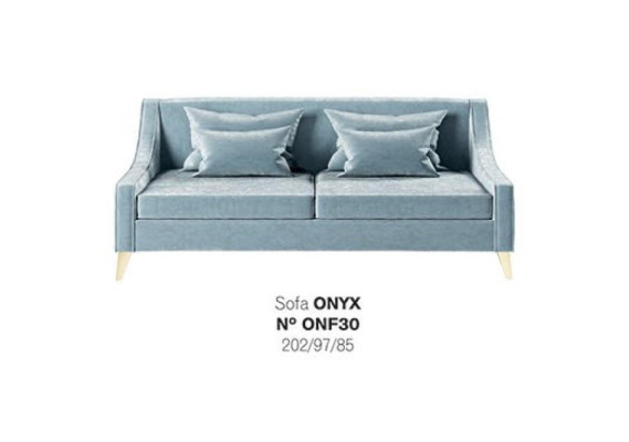 Samt Dreisitzer Sofa 3 Sitz Sofas Stoff Wohnzimmer Polyester Modern Luxus Blau