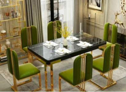 Luxus Tische Esszimmer Tisch Moderner Metall Esszimmertisch Möbel Gold Edelstahl