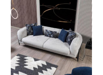 Sofa Couch Polster Dreisitzer Grau Couchen Möbel Modern Design 3er Sofas Neu