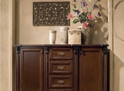 Kommode Sideboard Kommoden Schrank Schränke Wohnzimmer Holz Barock Braun Möbel