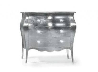 Kommode Schränke Kommoden Holz Luxus Möbel Schlafzimmer Klassische Silber Design