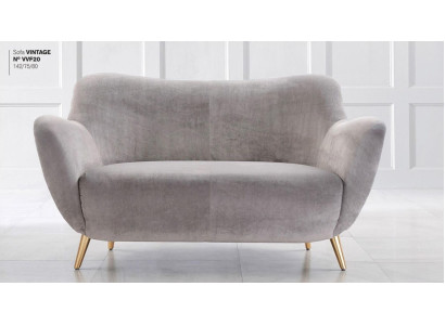 Zweisitzer Sofa 2 Sitzer Sofas Stoff Wohnzimmer Polyester Modern Grau Luxus Neu