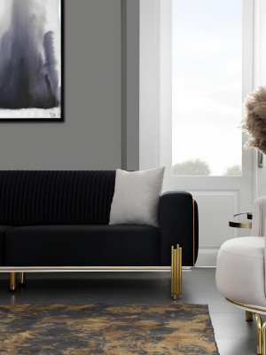 Dreisitzer Couch Möbel Samt Designer Gold Metall Gepolsterte Moderne Couchen Neu