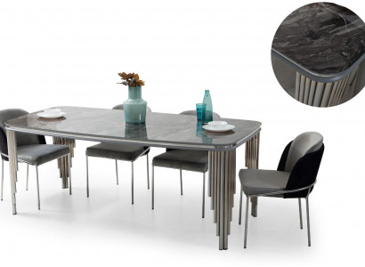 Esstisch Gruppe 4x Stühle Essgarnitur Essgruppen Stuhl Set Tisch 5tlg. Set Neu