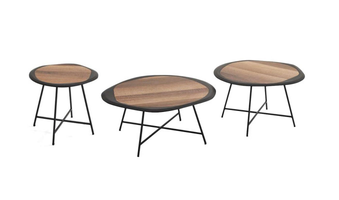 Couchtische Beistelltische Runder Tische Schwarz Italienische Stil 