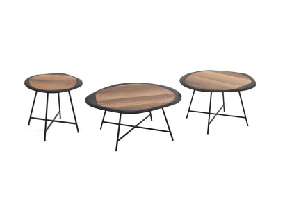 Couchtische Beistelltische Runder Tische Schwarz Italienische Stil 