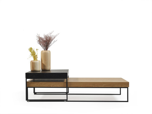 Loft Holz Couchtisch Tisch Beistelltisch Wohnzimmertisch Holz Tisch