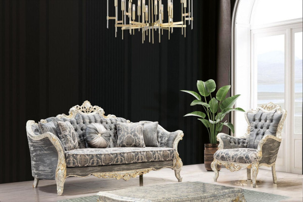 Sofagarnitur 3+1 Sitzer Wohnzimmer Sofa Couch Sessel Sofagarnitur Neu