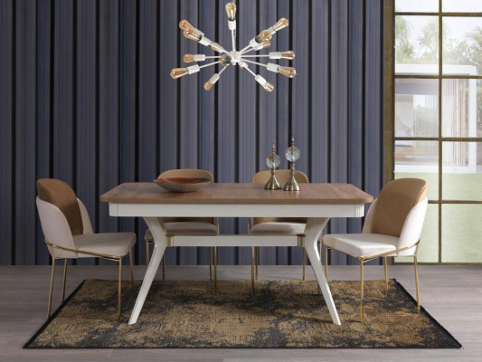 Komplett Set Esstisch 4x Stühle Esszimmer Set Ess Gruppe Holz 5tlg