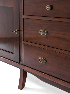 Anrichte schrank kommode schränke echte holz möbel kommoden vitrine sideboard