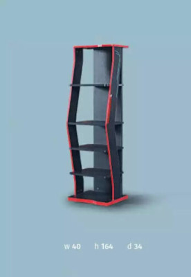 Regal Schrank Bücherregal Schränke Mehrzweck Möbel Braun 164x40x34