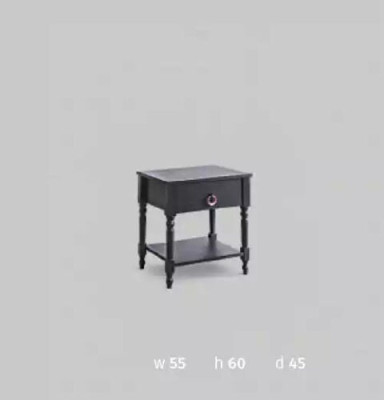 Moderner Nachttisch grau Holzmöbel im Schlafzimmer Design Nachtkonsolen