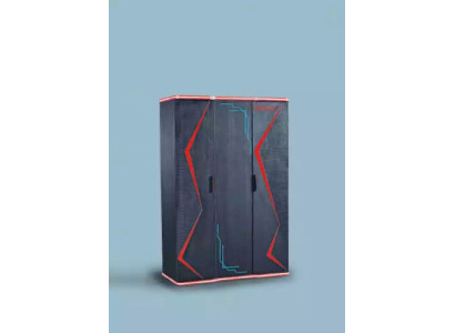 Schwarzer Kleiderschrank Schrank Möbel Schränke Kinderzimmer Holz 131x60x200