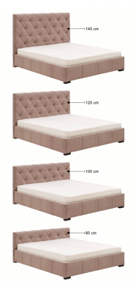 Designer Polster Doppelbett Betten Bett Schlafzimmer Ehebett Lederbett Neu 2700