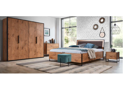 Loft Bett Holz Designer Betten Polster Leder Textil Stoff Hote 140 160 180