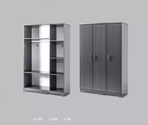 Kleiderschrank Schrank Möbel Schlafzimmer Schränke Holz Schwarz Loft