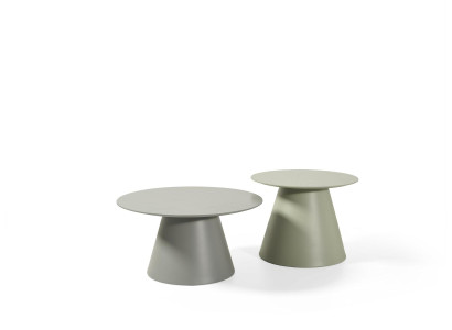 Runde Couchtische Set 2 tlg. Wohnzimmer Holz Beistelltische Luxus Stil Tisch