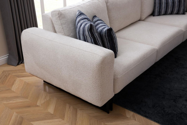 Designer 4 Sitzer Sofa Modern Möbel Weiße Farbe in Stil Wohnzimmer 