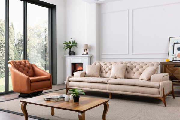 Wohnzimmer Set Sofagarnitur 3+1 Ecksofa L-form Eckgarnitur Eckcouch Couch 3tlg.