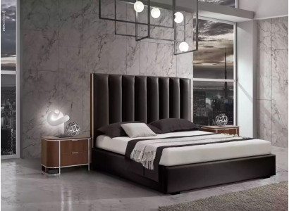 Komplettes Modernes Schlafzimmer Set Designer Bett + 2x Nachttische 3tlg