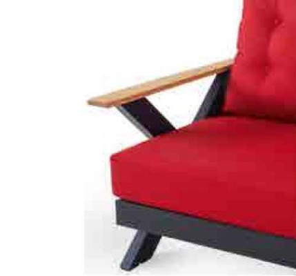 Gartenmöbel Sofagarnitur Tisch Hocker Sessel Veranda Sitzgruppen 6tlg.