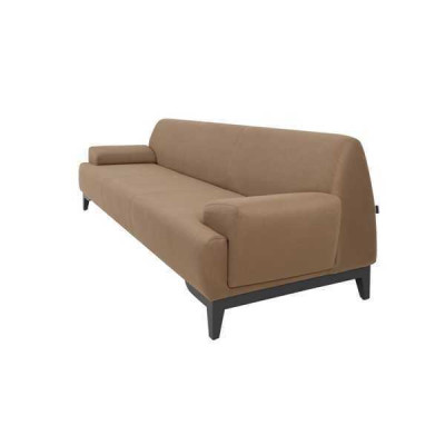 Brauner Zweisitzer Wohnzimmer Polster 2-Sitzer Moderner 2-er Couch Neu
