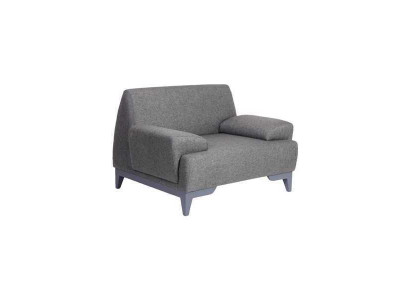 Grauer Designer Sessel Moderner Wohnzimmer 1-Sitzer Relax Polstersessel