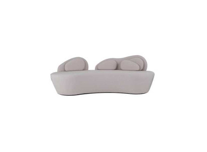Weißes 3-Sitzer Sofa Polster 3-Sitzer Wohnzimmer Couch Luxus Textil Sofa