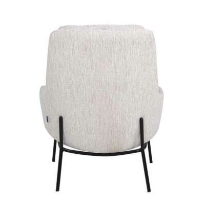Designer Polster Stuhl Grauer Lehnstuhl Luxus Sessel Textil Einsitzer