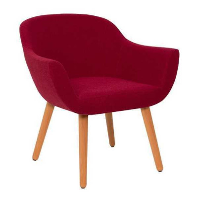 Roter Stilvoller Designer Stuhl Holzstuhl Esszimmerstuhl Designer Möbel