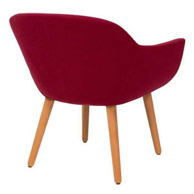 Roter Stilvoller Designer Stuhl Holzstuhl Esszimmerstuhl Designer Möbel