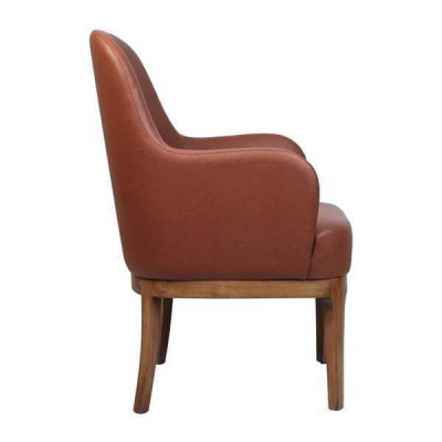 Brauner Wohnzimmer Sessel Designer Einsitzer Luxus Lehnstuhl Stühle