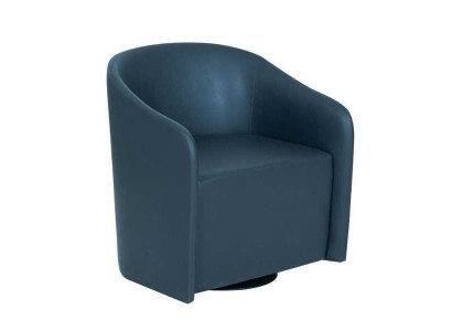 Blauer Sessel Designer Einsitzer Textilsessel Moderner Relaxsessel