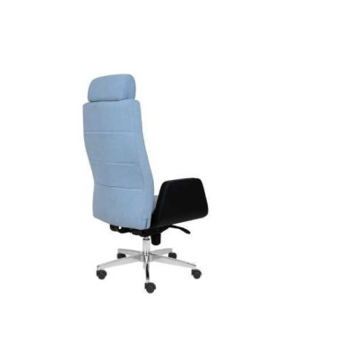 Blau-Schwarzes Bürostuhl Luxus Drehstuhl Chefsessel Designer Stühle