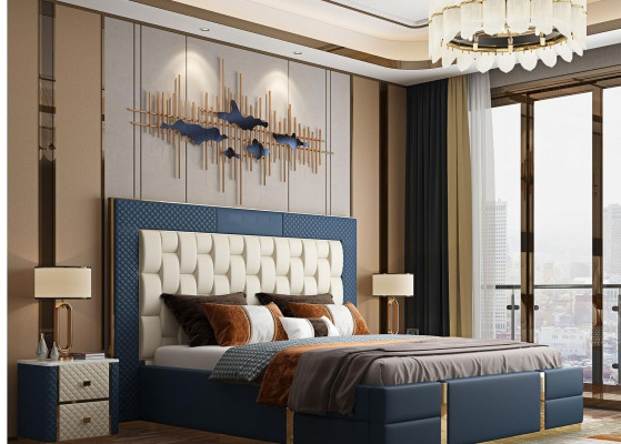 Design Boxspringbett Modern Betten Bett Doppelbett Hotel Luxus 180x200 Neu