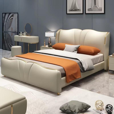 Bett Möbel Design Betten Doppelbett Luxus Schlafzimmer Holz neu