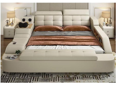 Multifunktion Bett Doppelbetten Modernes Bettgestell 180x200cm Neu